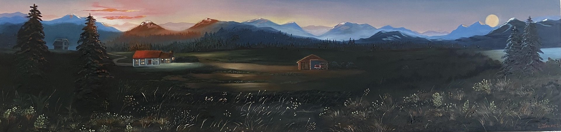 Moonrise at sunset
12 x 48 Oil on Cradled board
400.00