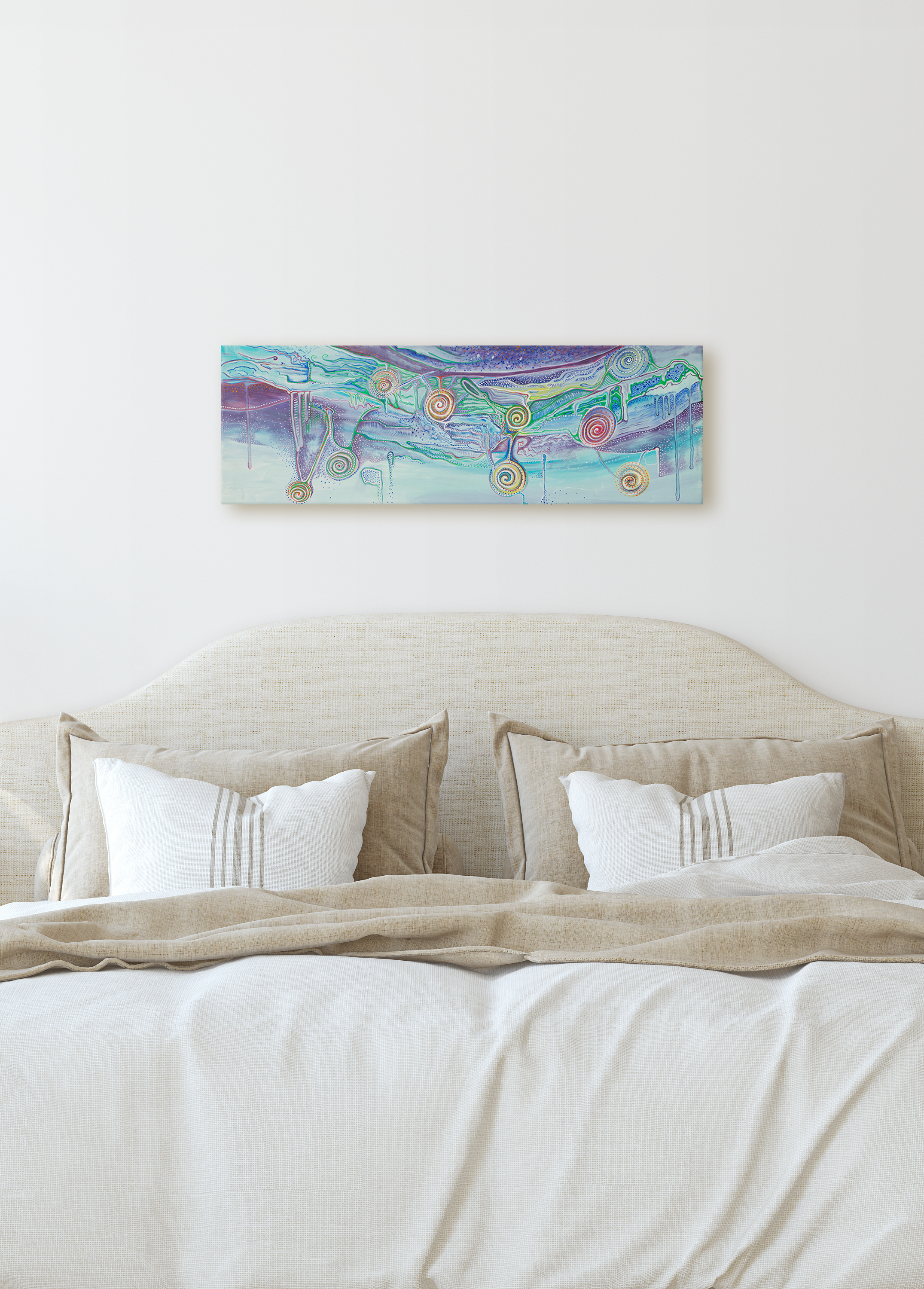 Spirals in Blue &amp; Violet