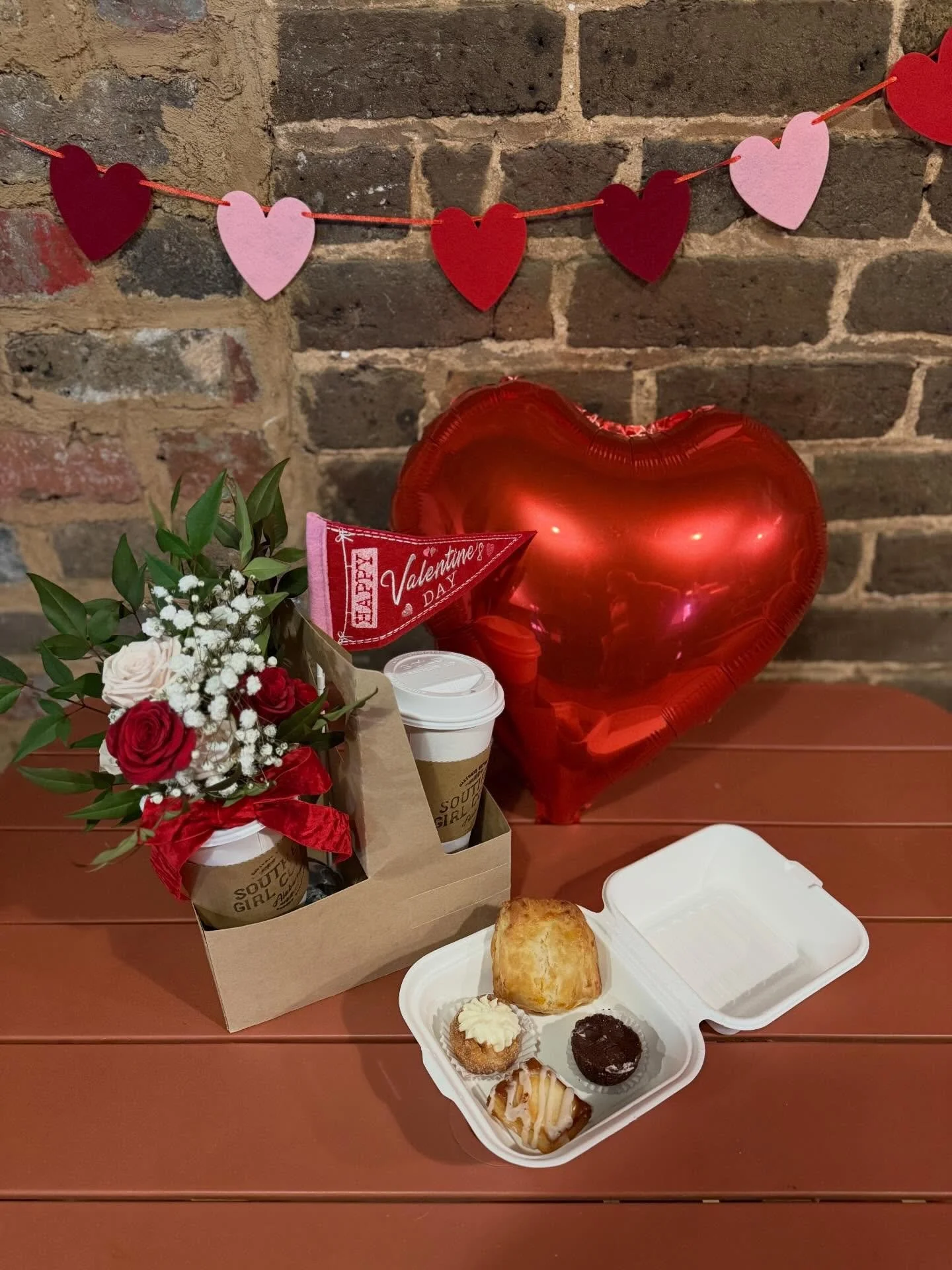Just the sweet bundle, no delivery needed&mdash;coffee, flowers, and pastries to make Valentine&rsquo;s extra special 💕

Our Valentine&rsquo;s Bundle includes:
☕ A handcrafted latte
🥐 A 4-piece pastry box from Artisanal Baked Goods
🌸 A beautiful b