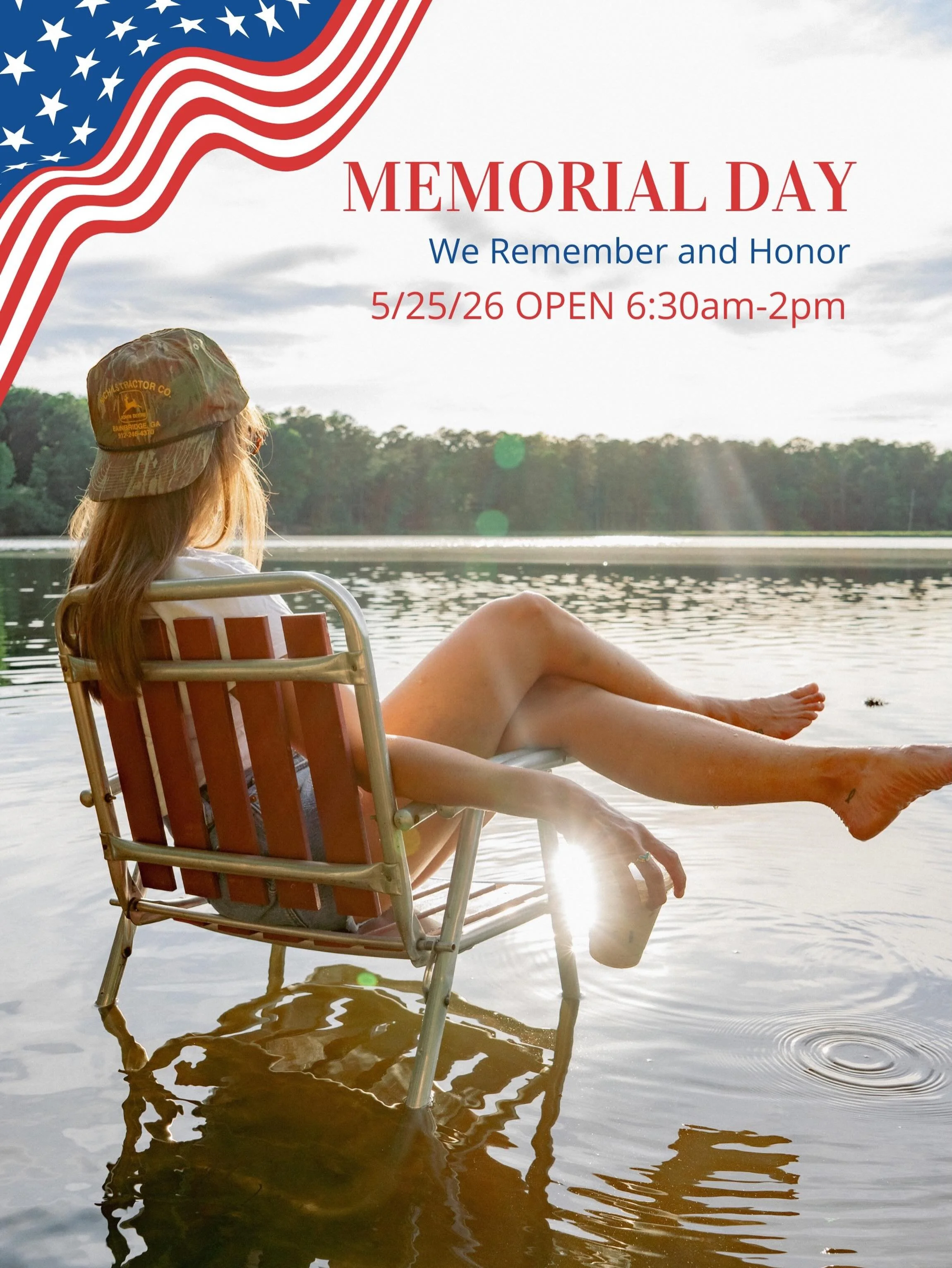Memorial Day Hours! 

#happymemorialday #southerngirlcoffeecompany #alleycoffeeshop