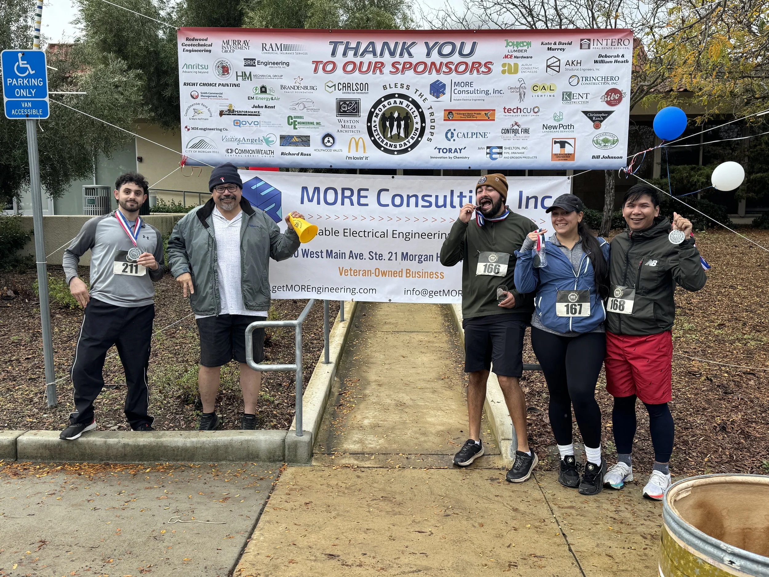 Ali, Mike, Jesus, Celina, and Vinh