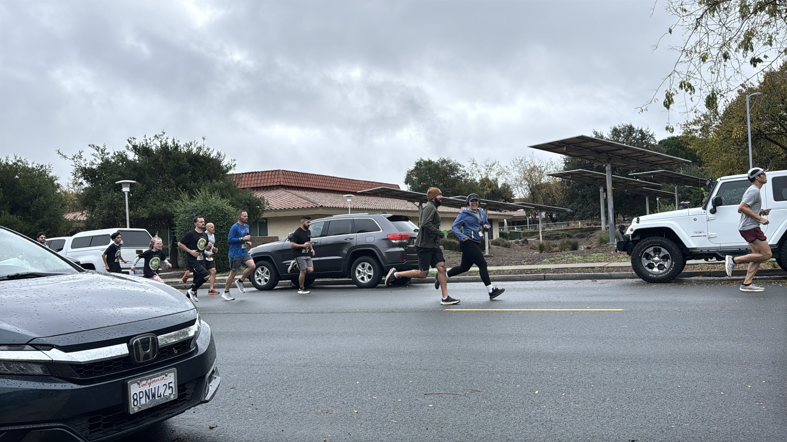 Veteran's Day Run-Jesus and Celina! 