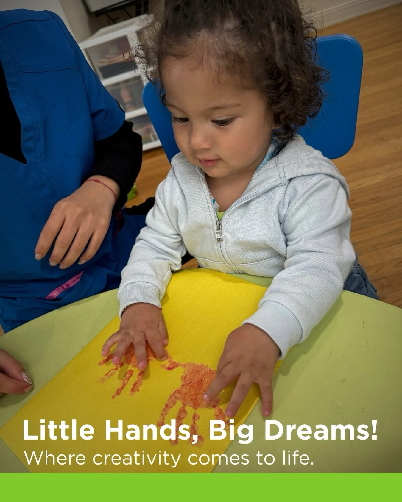 At Blue Castle Home Day Care, we believe every child is an artist. Today, we practiced our handprints, exploring colors and feeling the paint between our fingers. These are the moments that build confidence and spark curiosity.

Looking for a nurturi