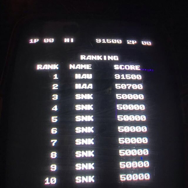 I don&rsquo;t get it. I just got the High-score on two arcade games at @bipbipbar ? Either 1 they reset the scores after corona or 2 I&rsquo;m Neo #highscore #arcade