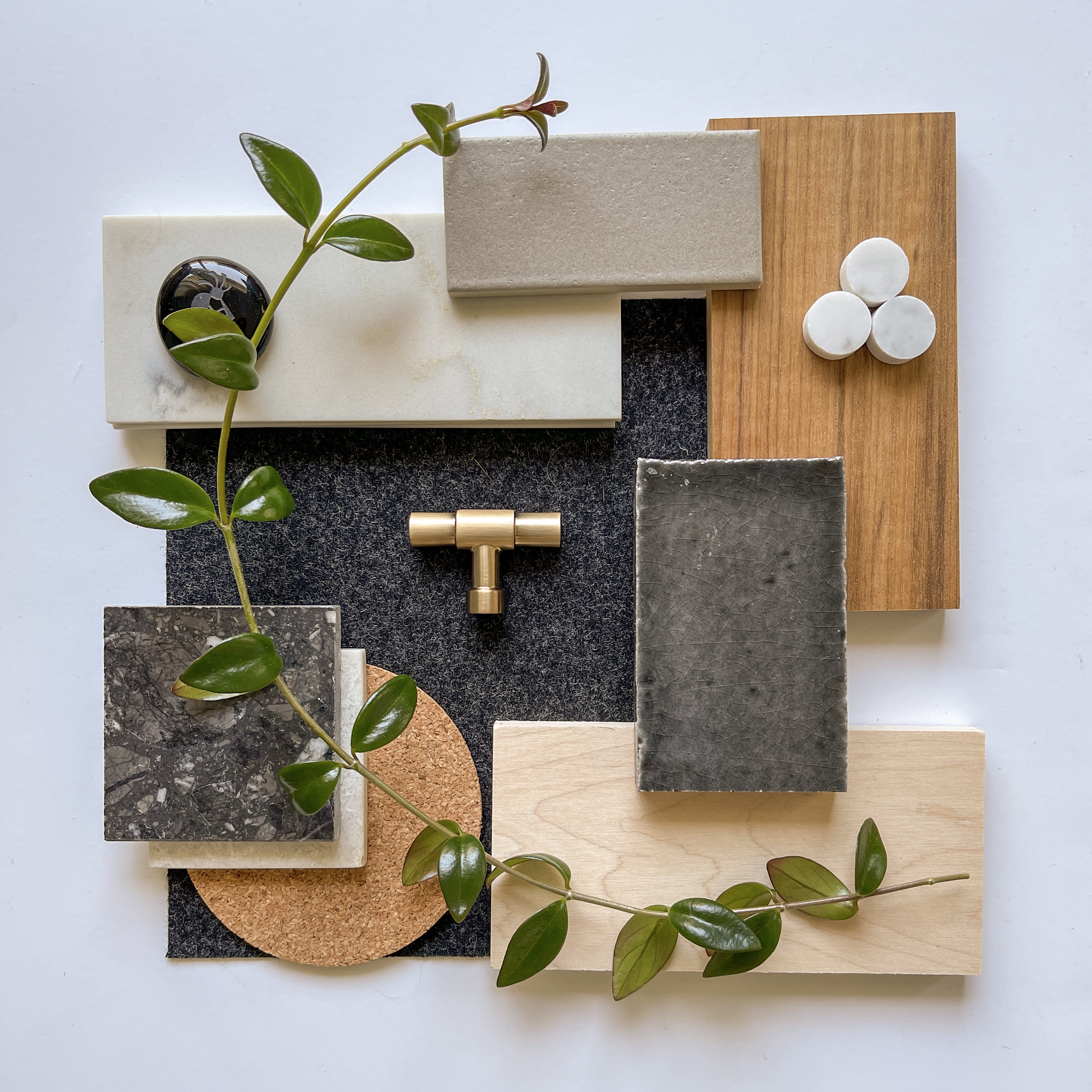 Material board for Orinda remodeling