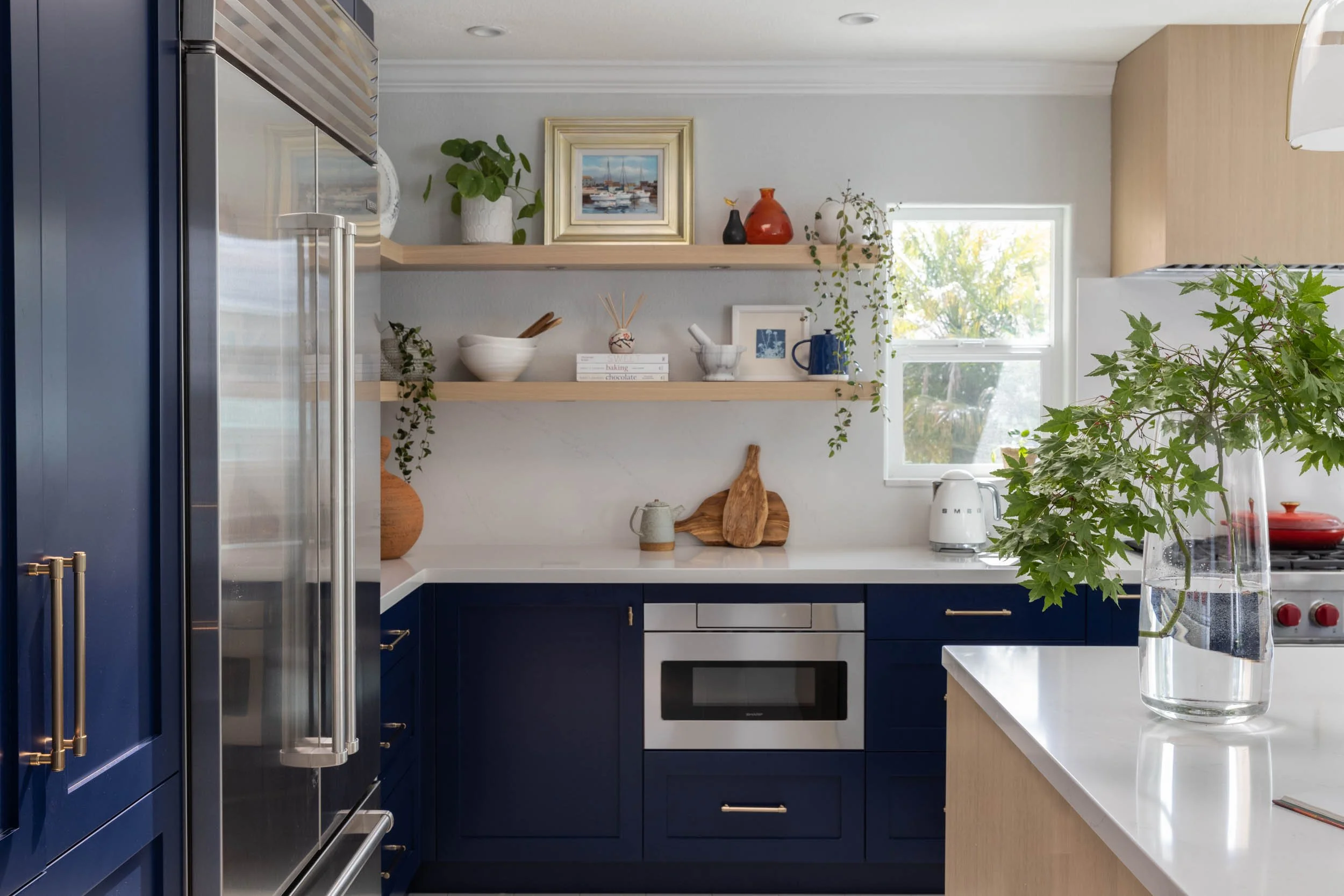 Organic Modern Blue Kitchen Design