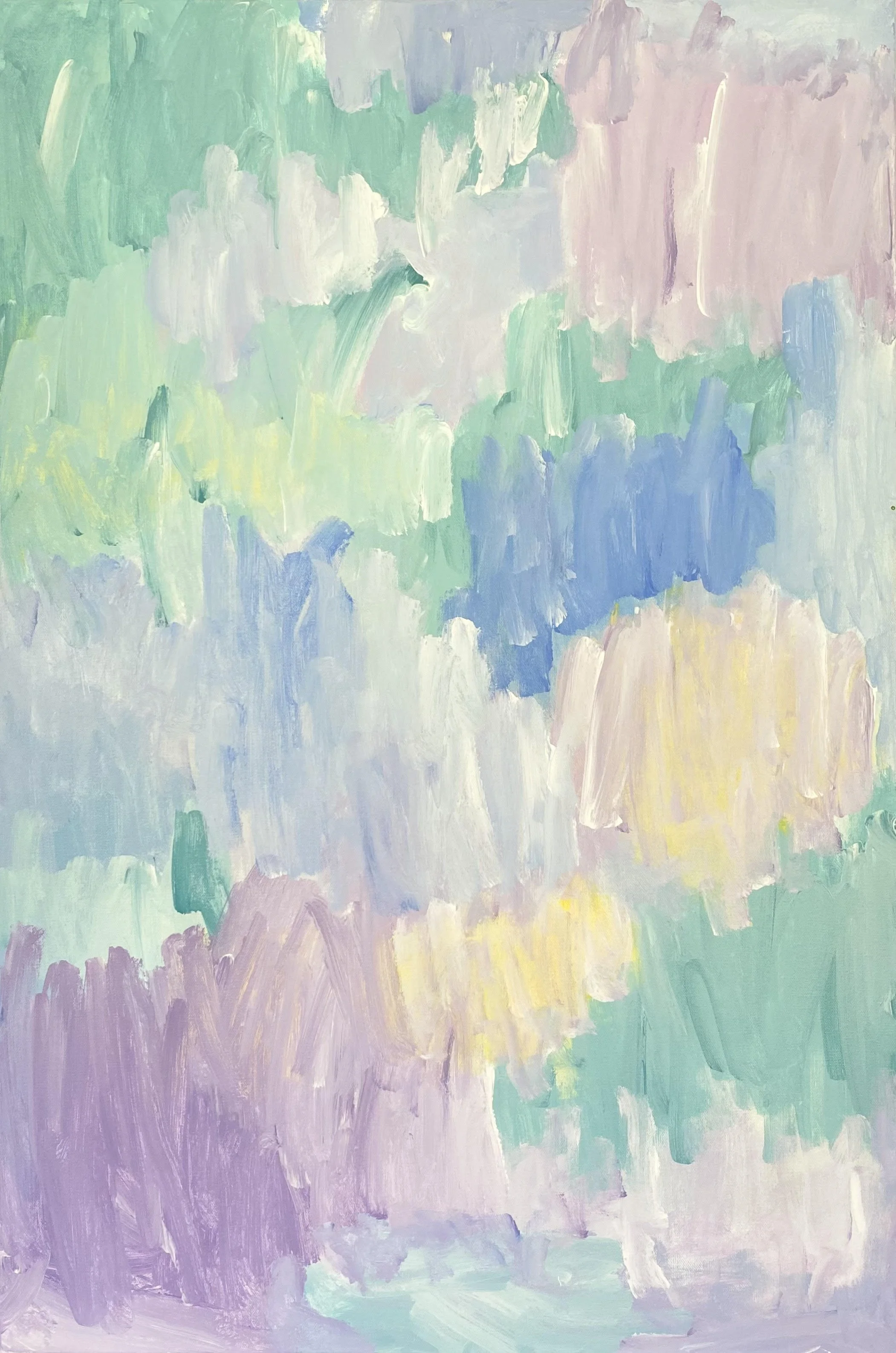 The Pastel Playdate 24X36X1.5 Canvas