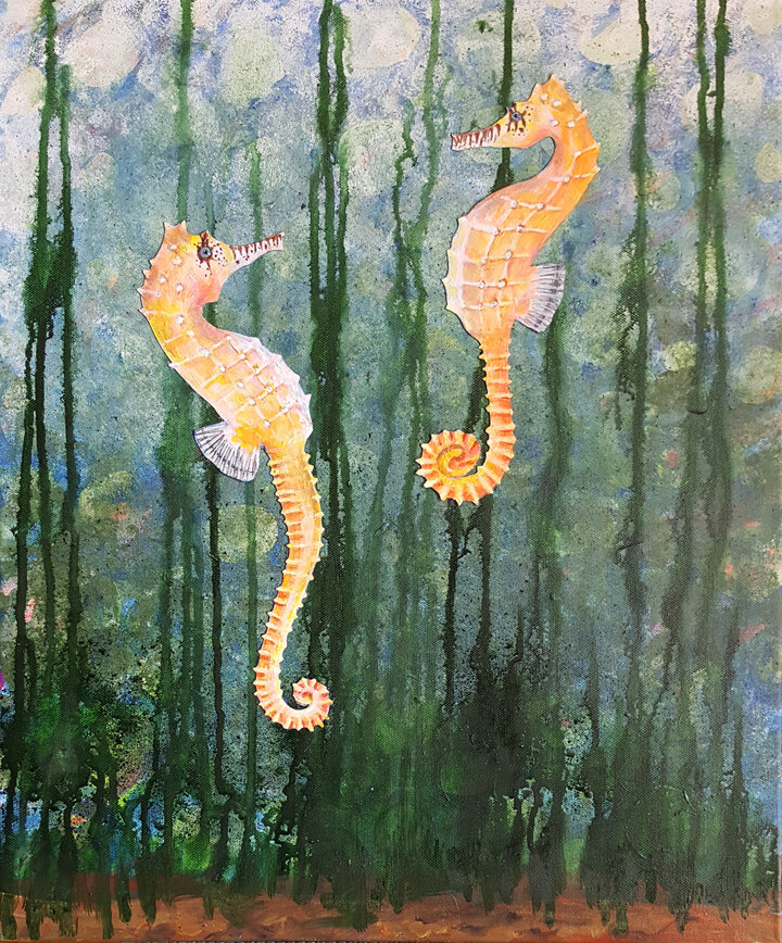 Sandra Wallace's mixed media portfolio.