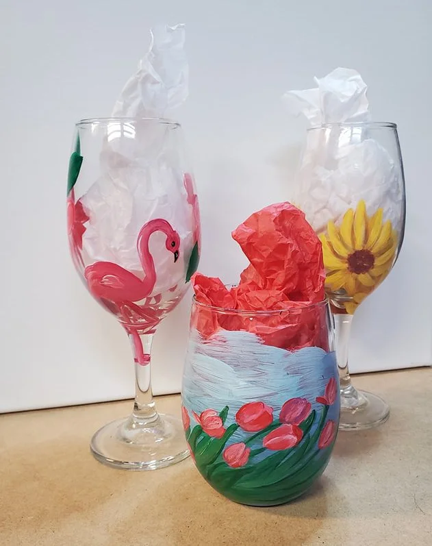 Wine Glass Paint Night