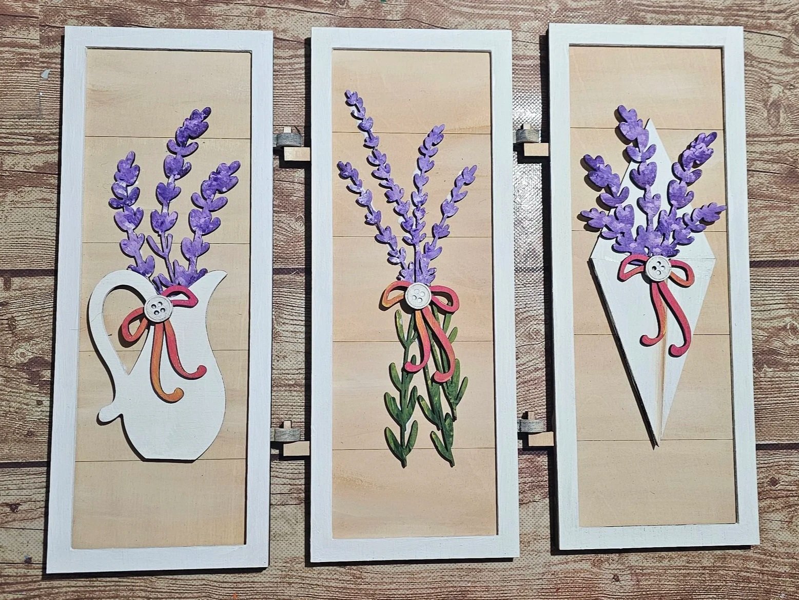 3D Lavender shelf  decor