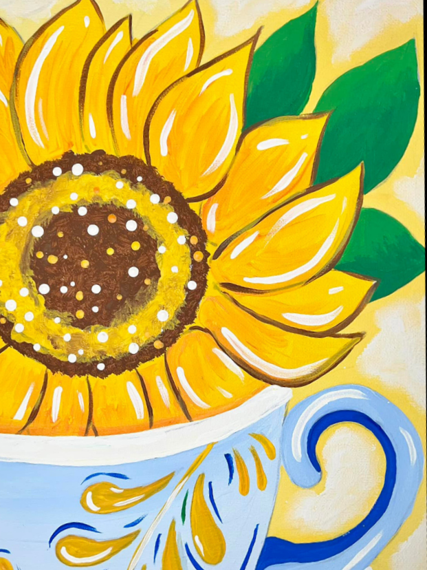 Sun Flower and Tea