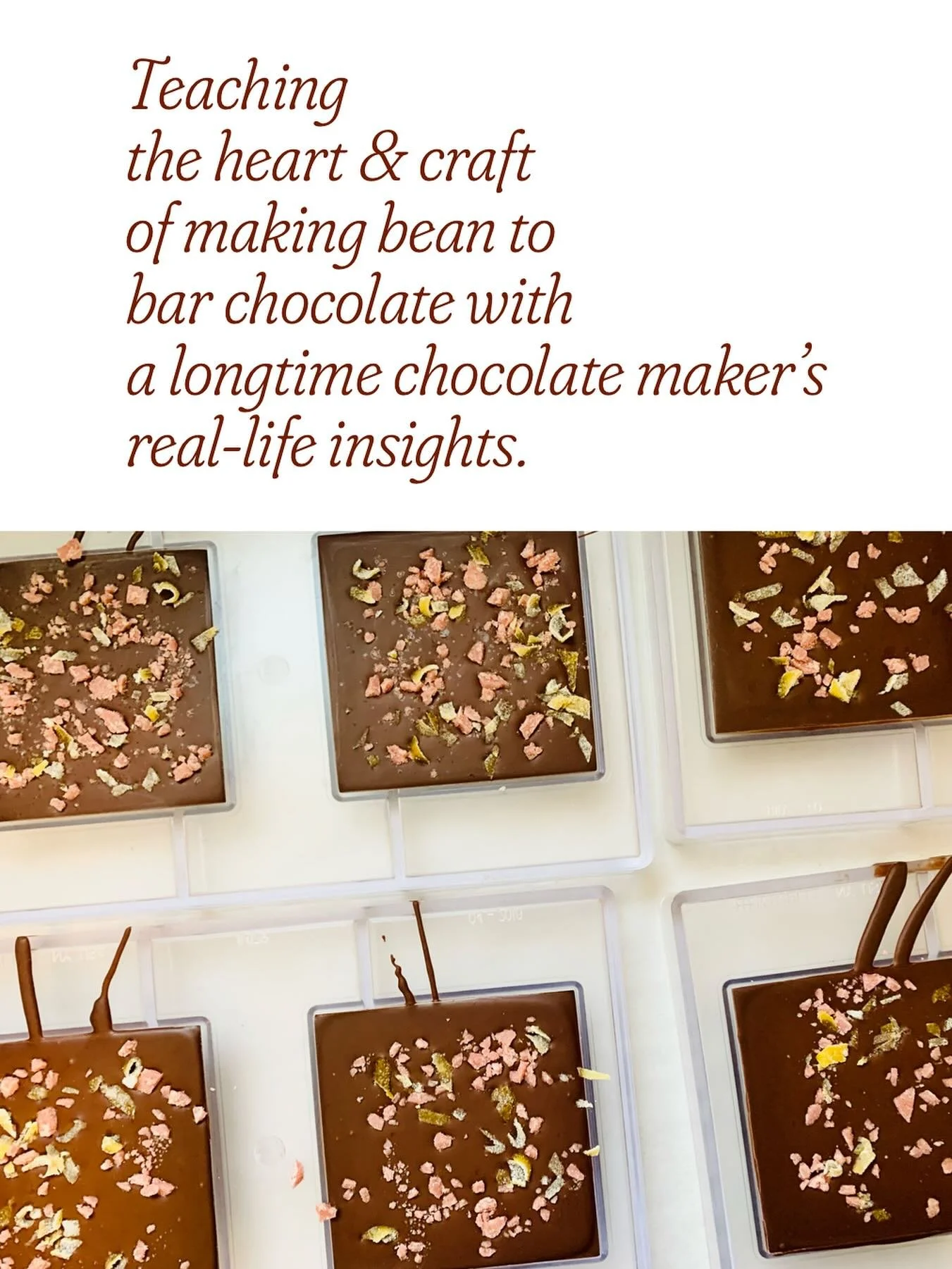 Also, big believer in loving what we spend our one wild &amp; precious life doing 🤎🫘🍫