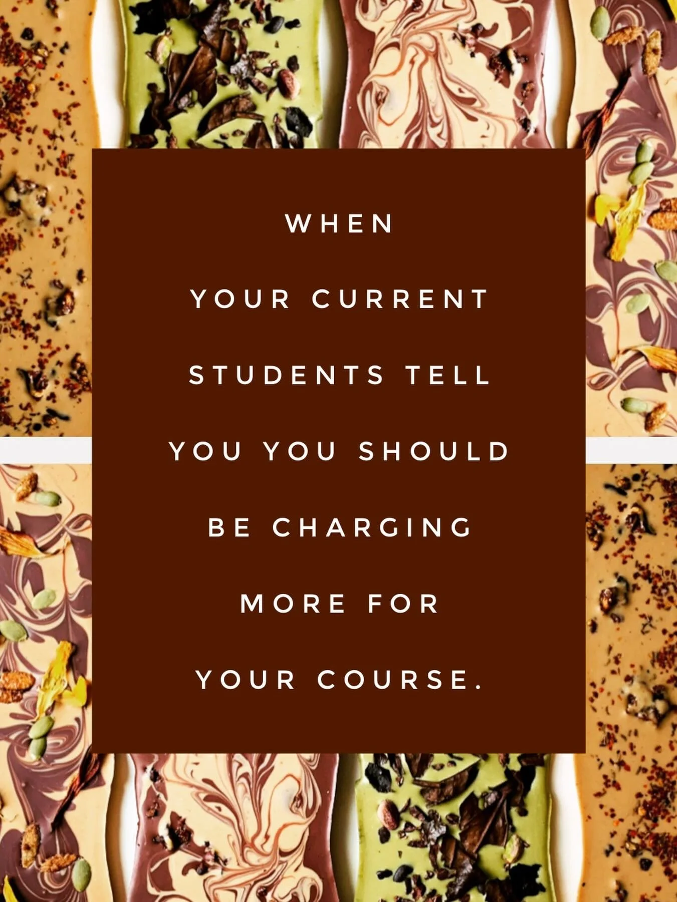 Many of them have taken other courses, tried making chocolate without help, or heard from my other students to &ldquo;take Mackenzie&rsquo;s class.&rdquo; 

The full course covering every step (and more importantly, every question ->decision in th