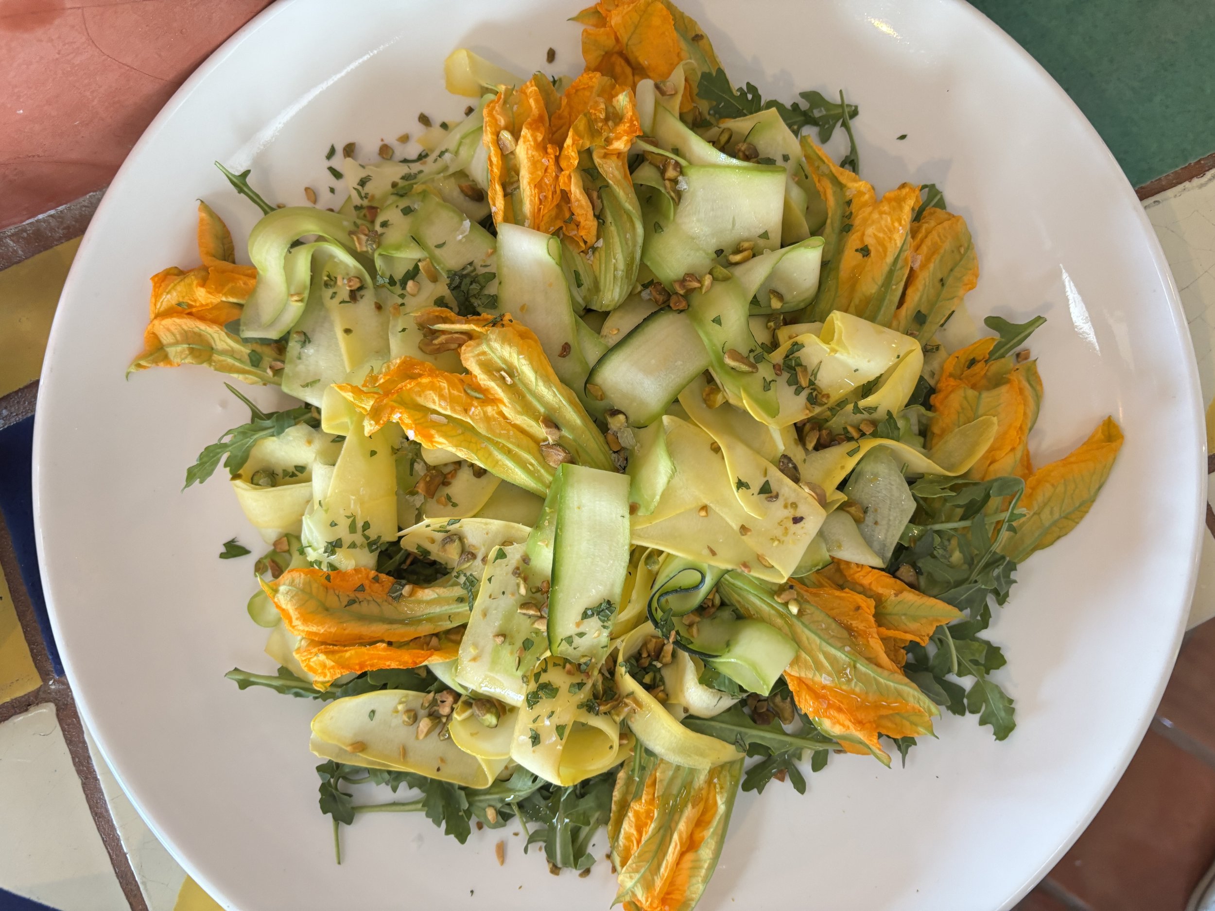 beautiful meals &amp; snacks prepared for us by our chef