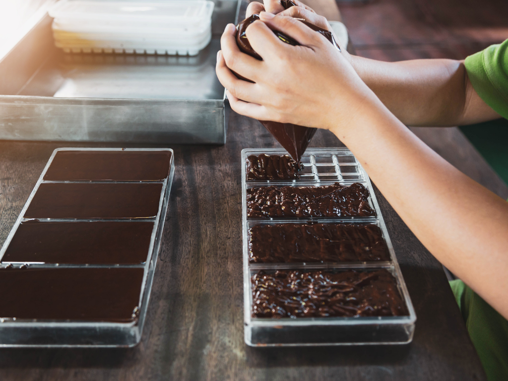 SECTION 8: tempering (the role of cocoa butter, seed tempering, a diy melter, bar moulds)