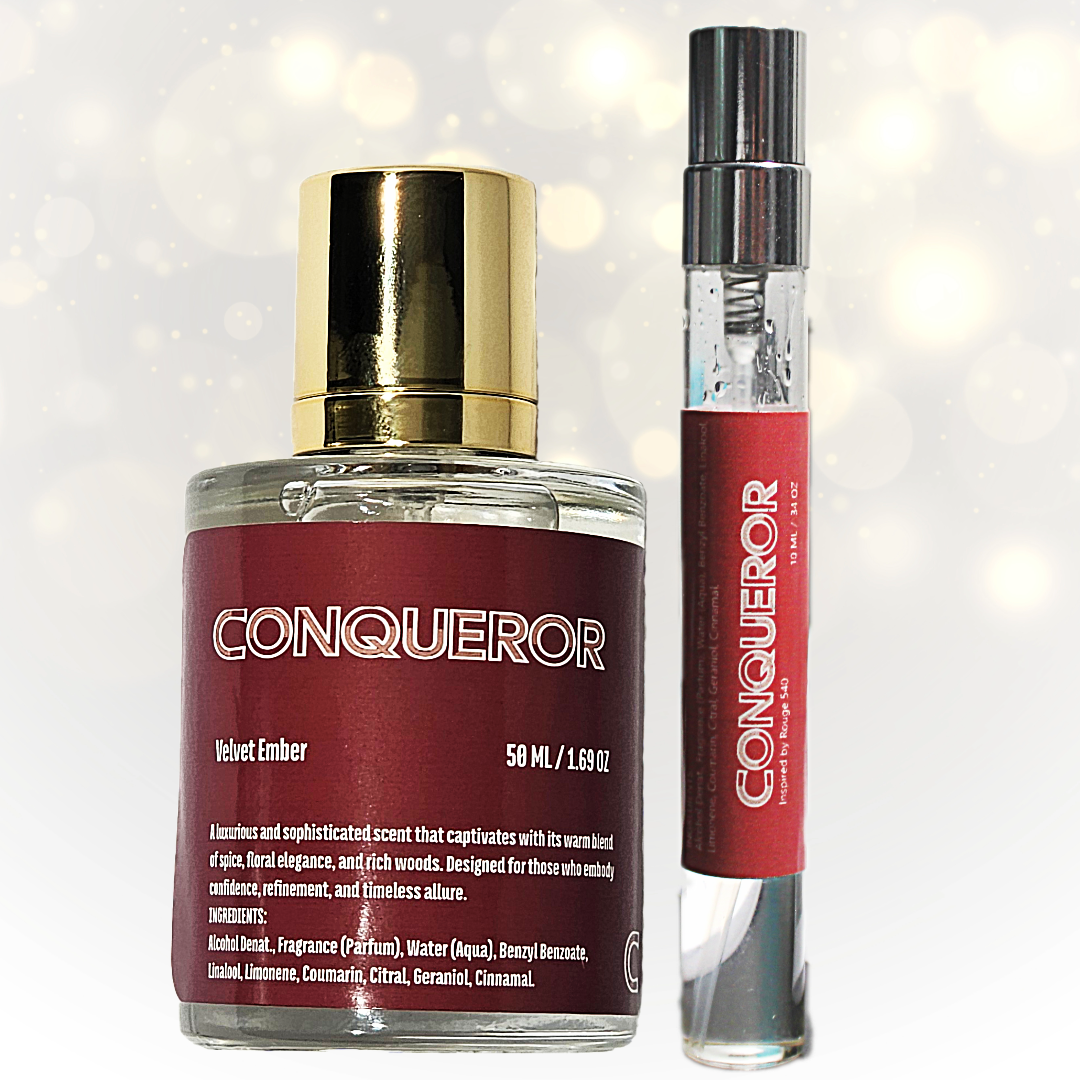 CONQUEROR VELVET AMBER EAU DE COLOGNE | INSPIRED BY BACCARAT ROUGE 540