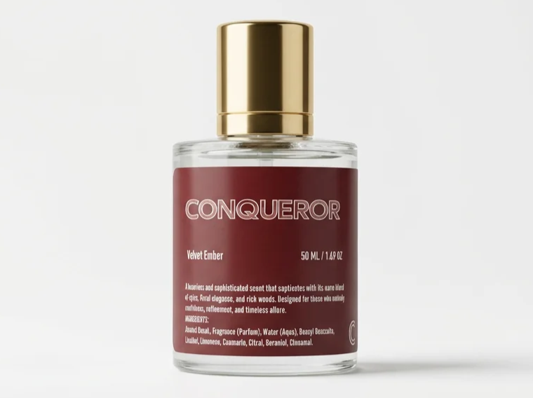 CONQUEROR VELVET AMBER EAU DE COLOGNE | INSPIRED BY BACCARAT ROUGE 540