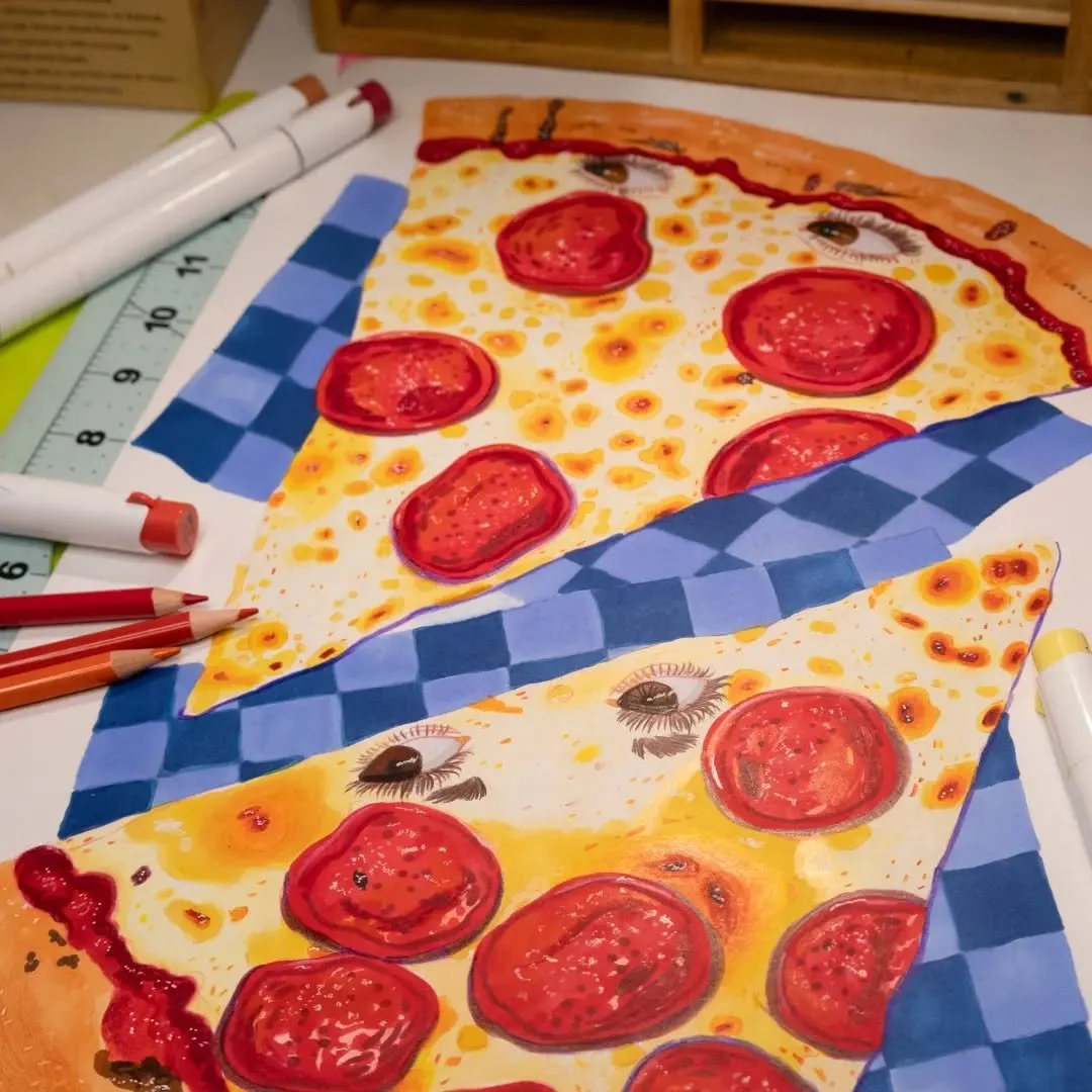 Pizza 🍕  Collection so far

#pizzaillustration #pizzaart #piscesillustrations