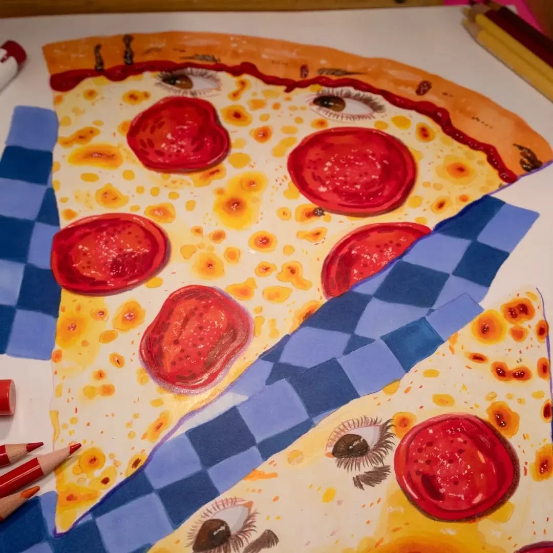 "You gotta pizza my heart" 🍕 What pizza puns can you come up with? #foodillustration #pizzaart #pizzaillustration

What's your favorite pizza?