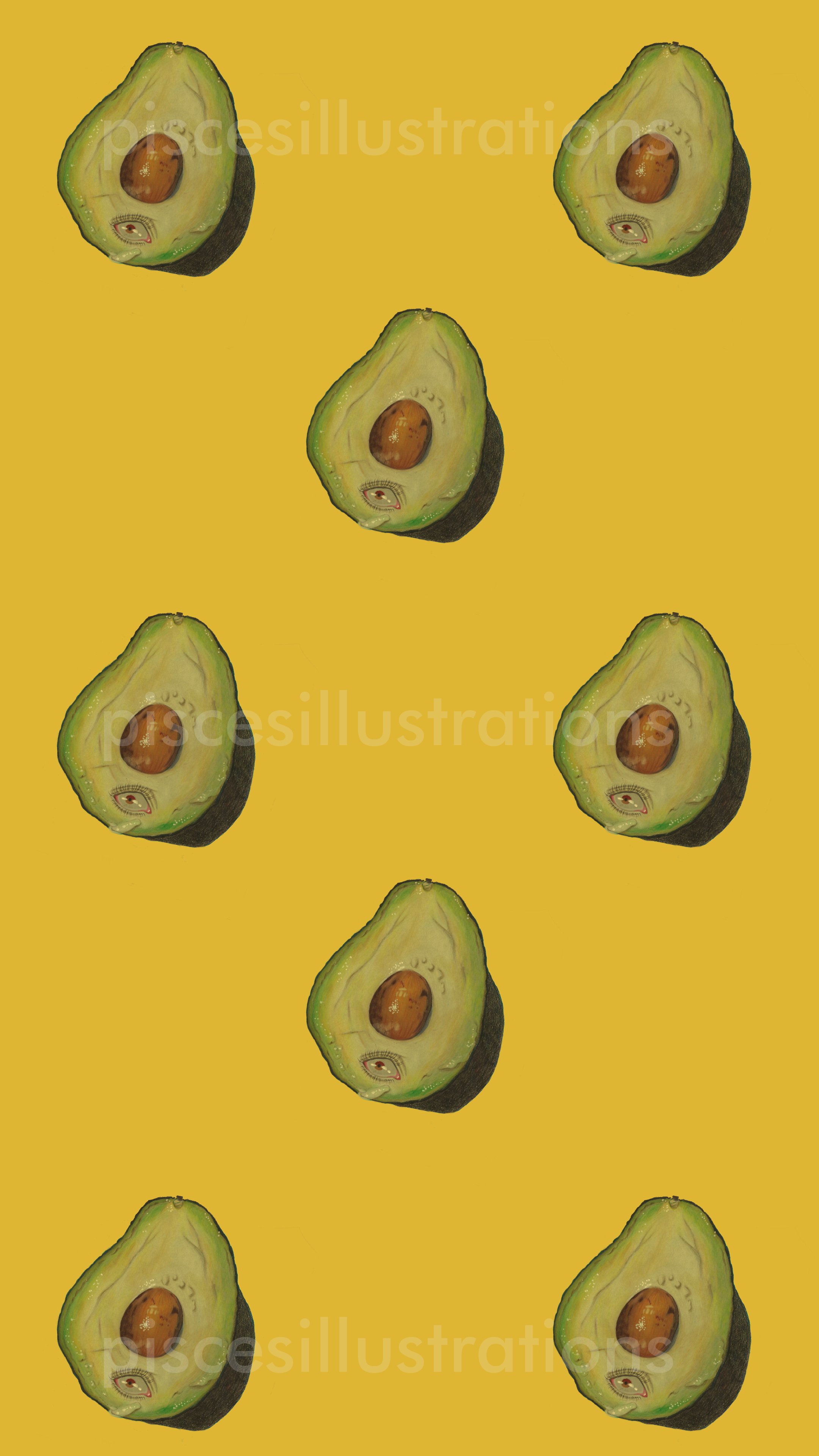 Phone-Wallpaper_TheTerrfiedAvocado_YellowBG_v1_WATERMARK.jpg