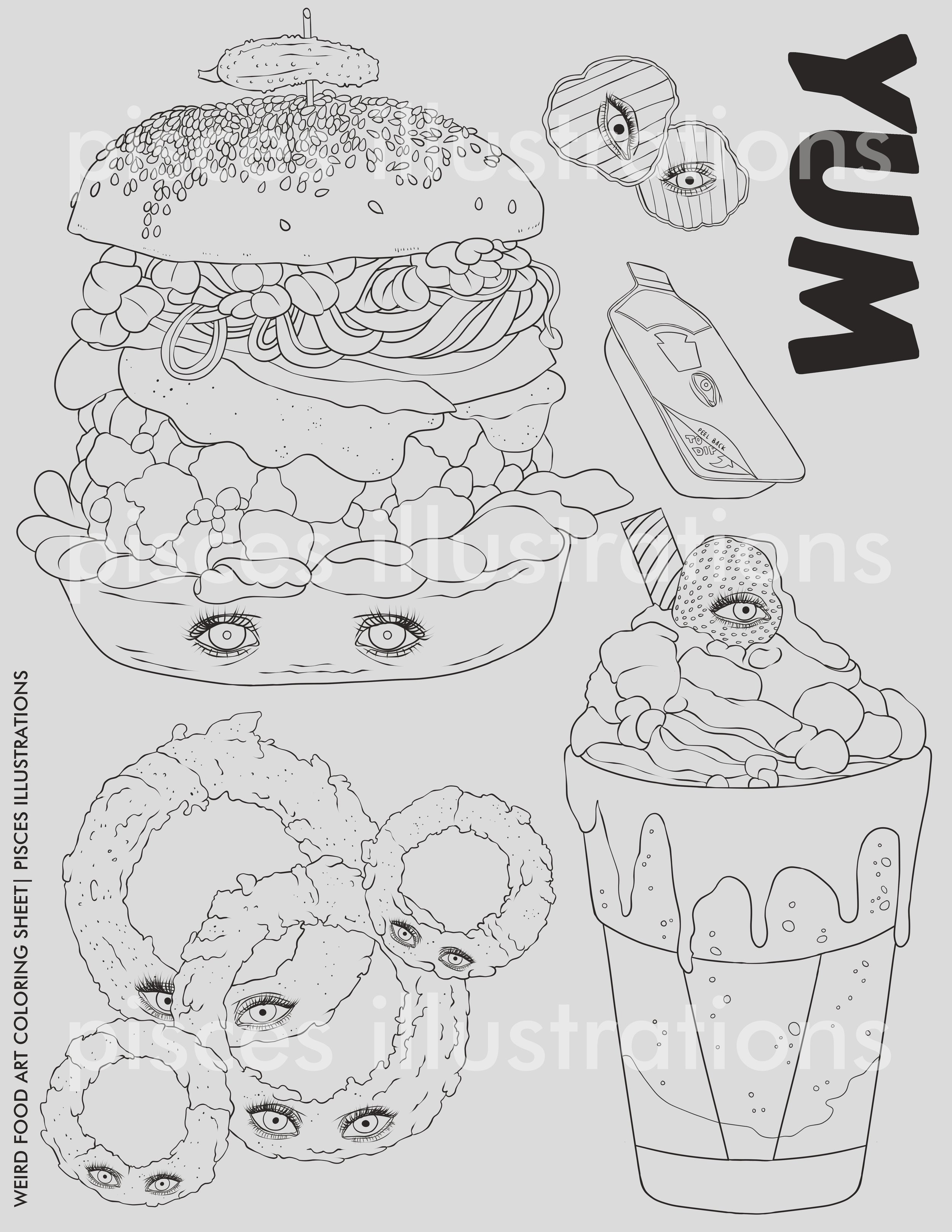 ColoringPage-WeirdFoodArt-FastFood-v2_WATERMARK.jpg