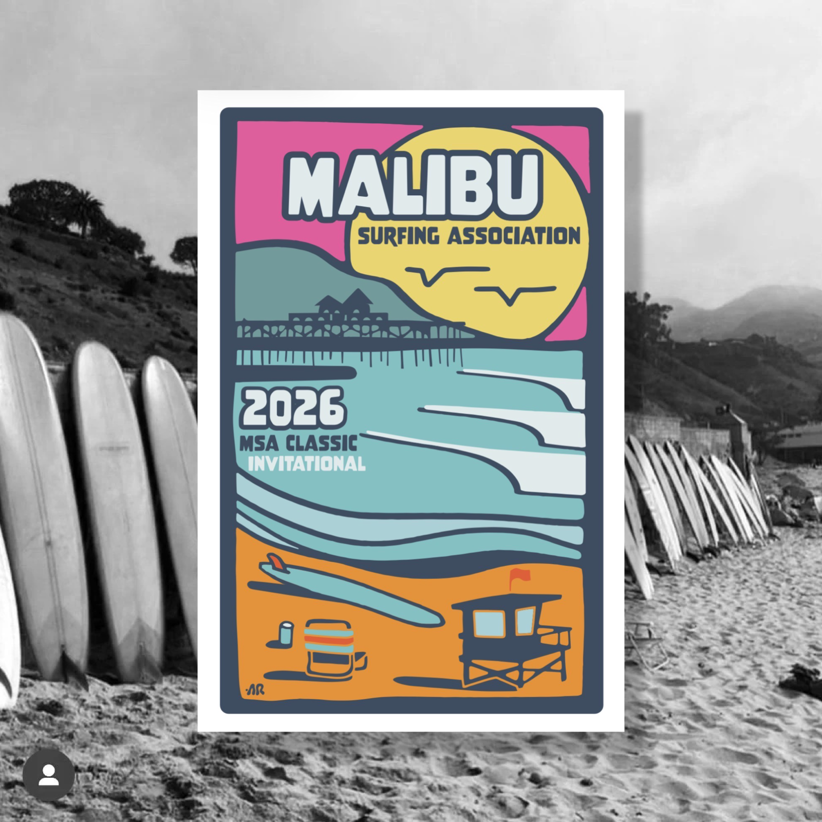 2026 Malibu Classic Surf Poster  - Limited Edition