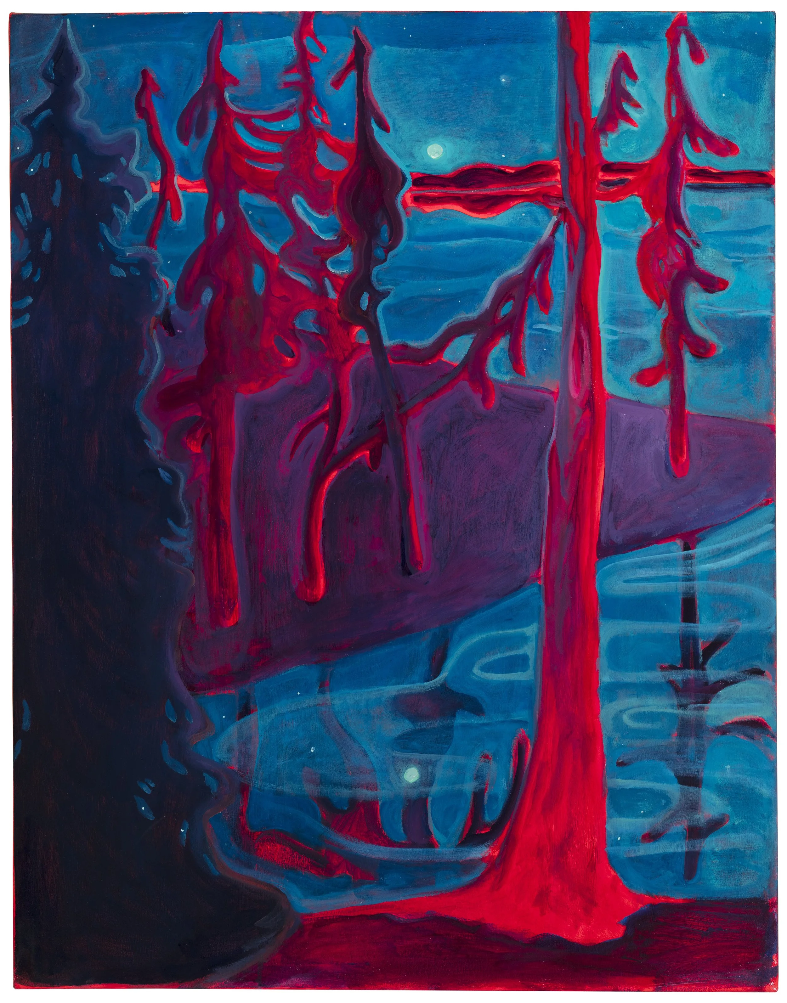 Almost dark, 28x22, oil on canvas