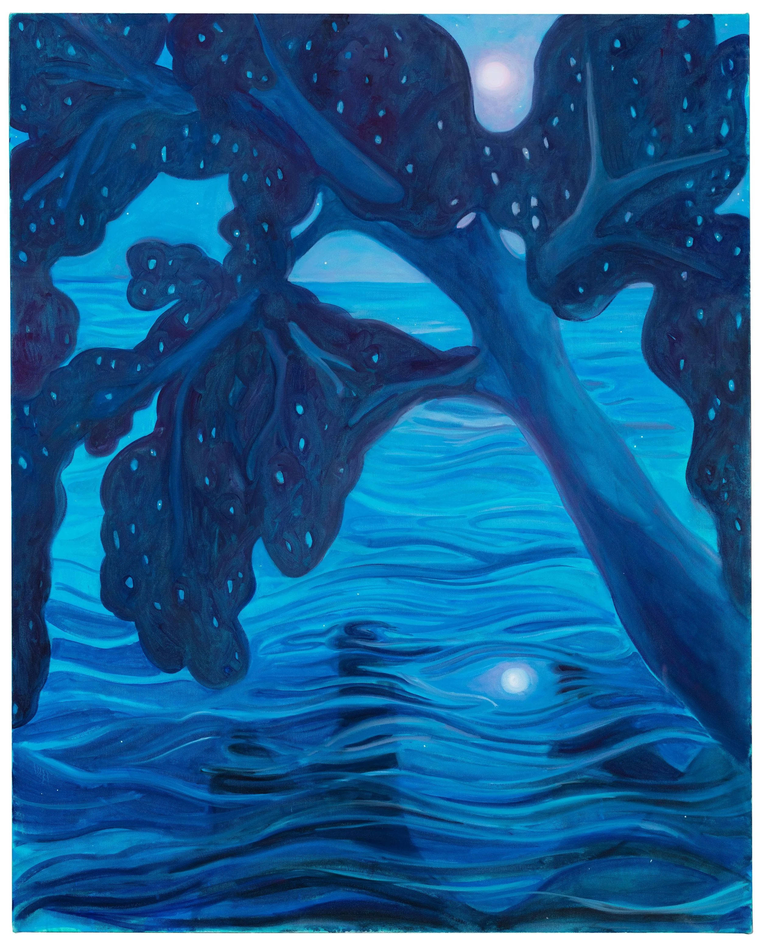 Lavendar Moon, 50x40", oil on canvas