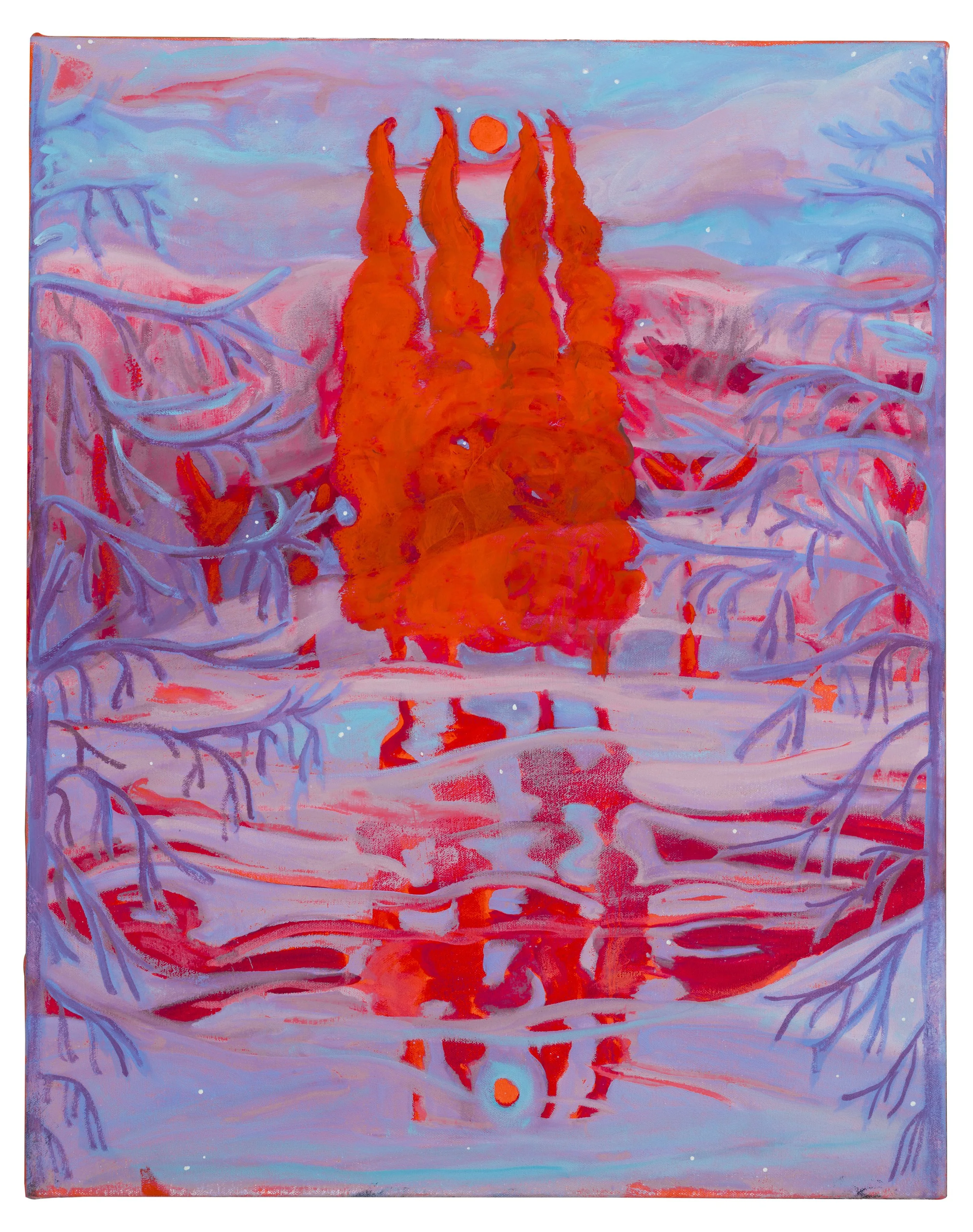 Pink Fog, 16x12", oil on canvas