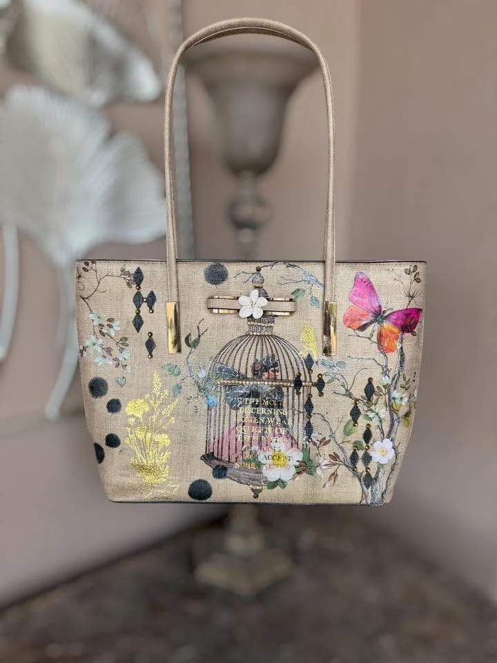 How to Transform a Thrift Store Purse with Mixed Media