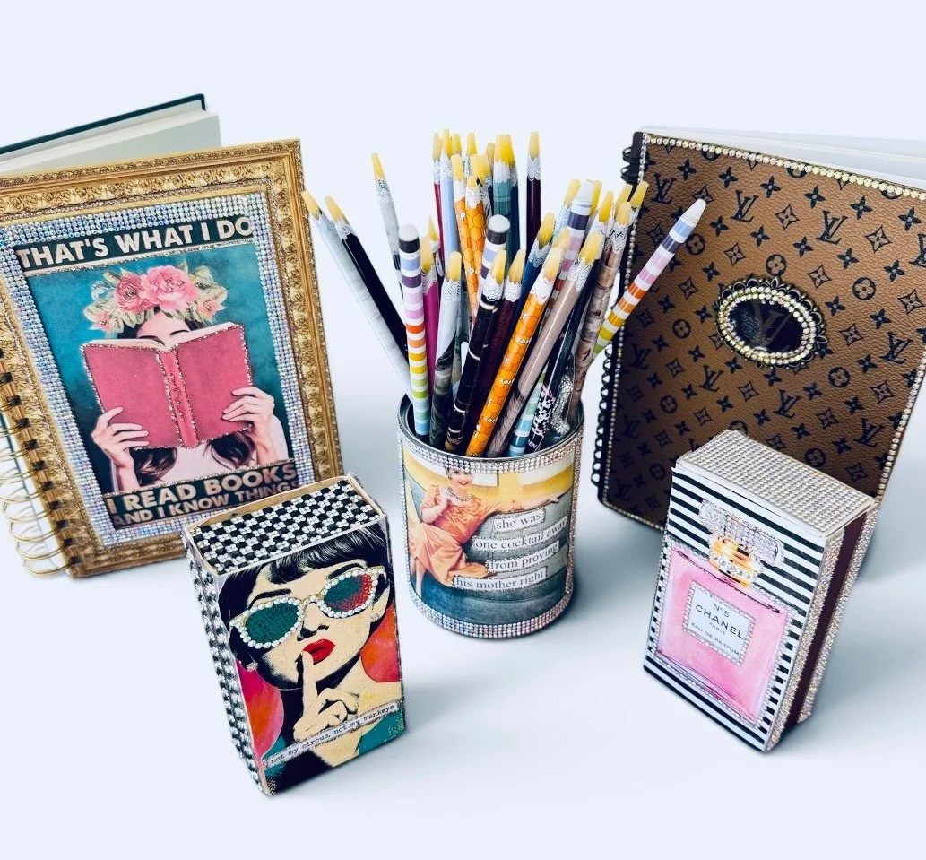 Pop Art Matchboxes, Sassy Quote Notebooks &amp; Bougie Bedazzled Gifts You Can Make Today