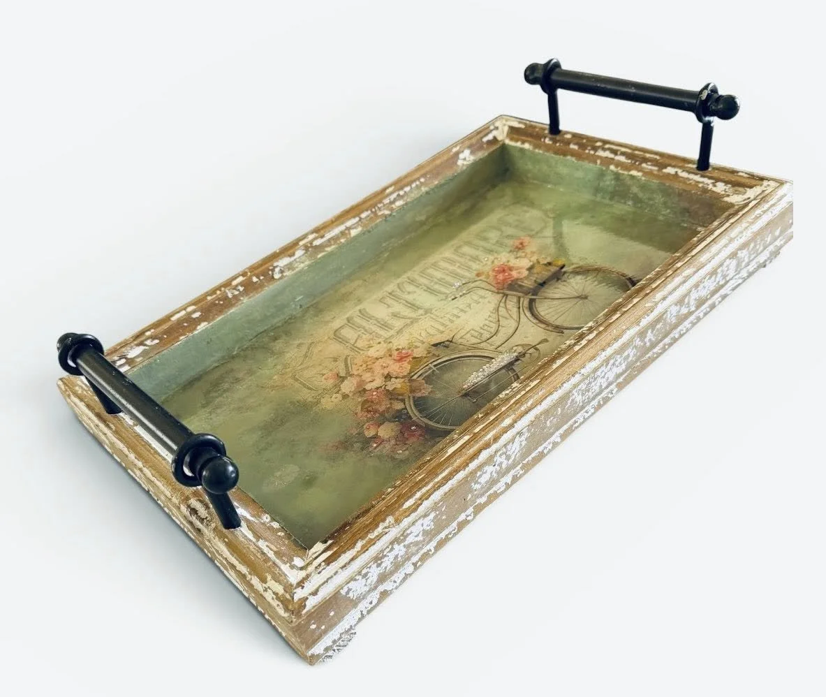 How to Color Blend &amp; Decoupage a Decorative Tray