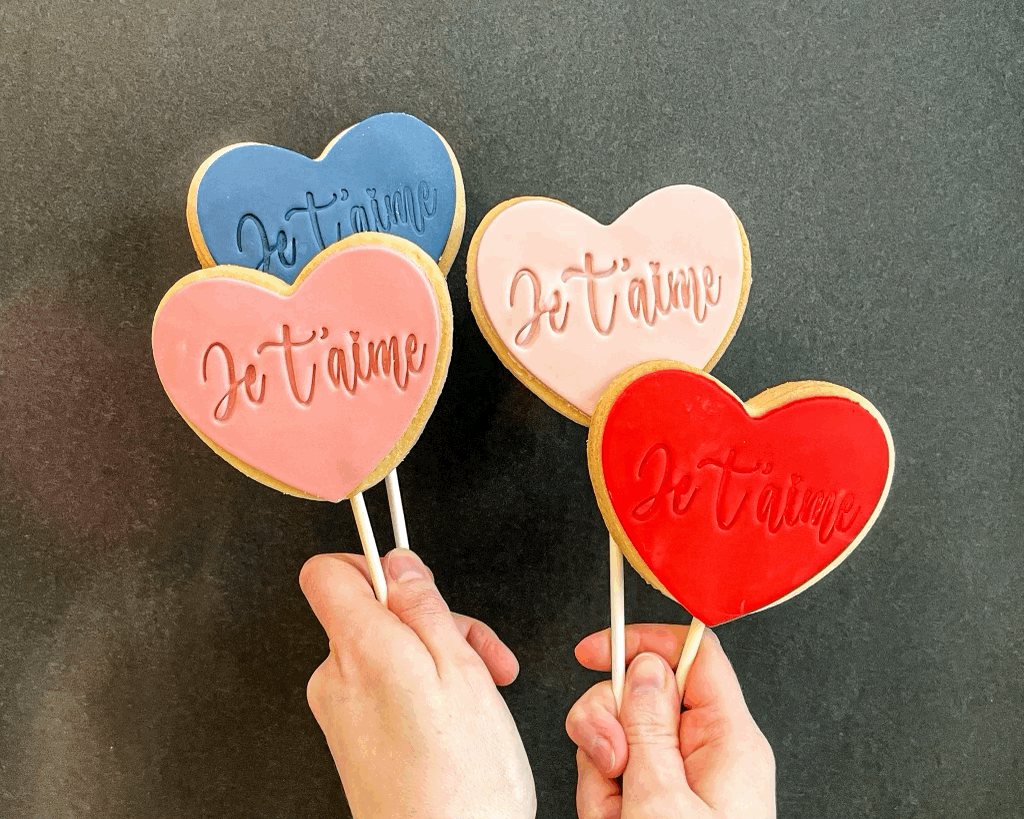 Biscuit sur bâton - Je t'aime