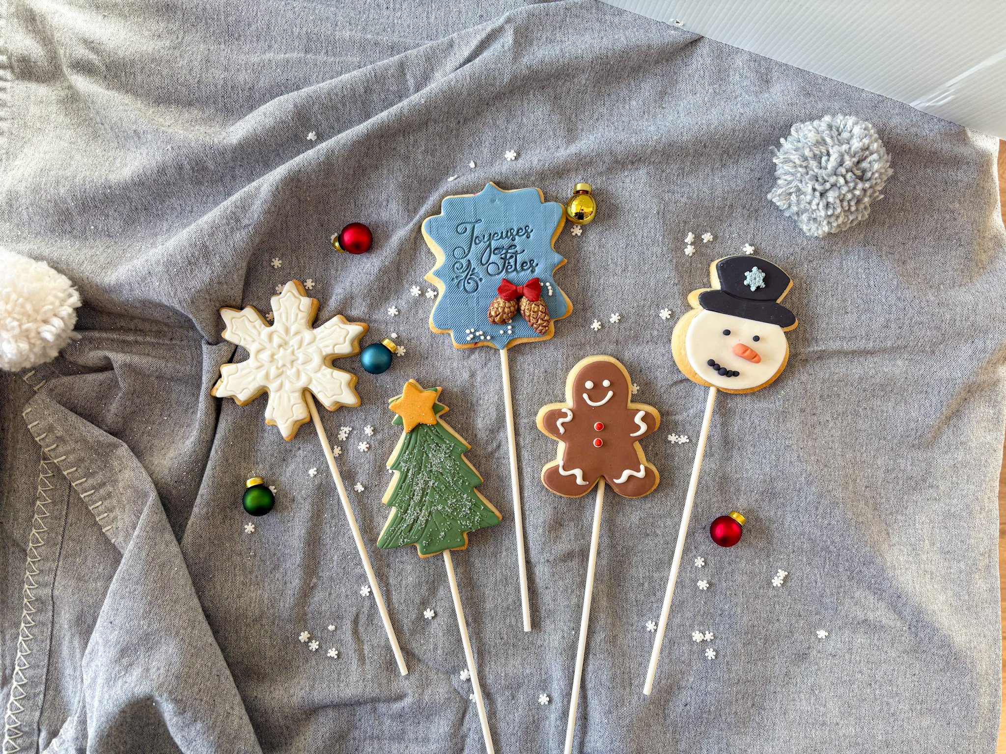 Biscuit sur bâton - Noël