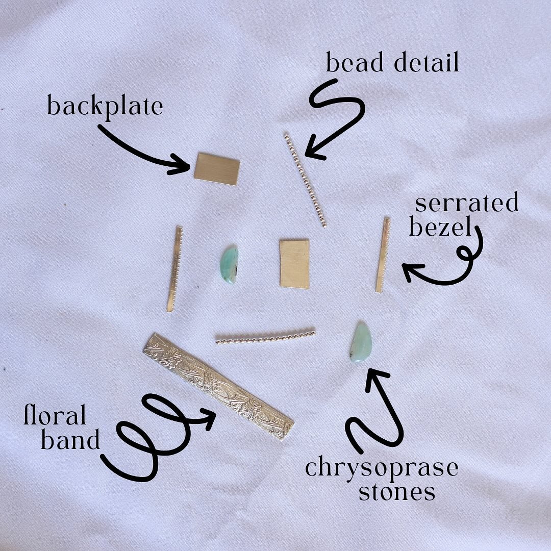 the ingredients ➡️ the finished product!!

book a workshop with us to experience what it&rsquo;s like to design &amp; handcraft your own sterling silver jewelry from scratch!!
