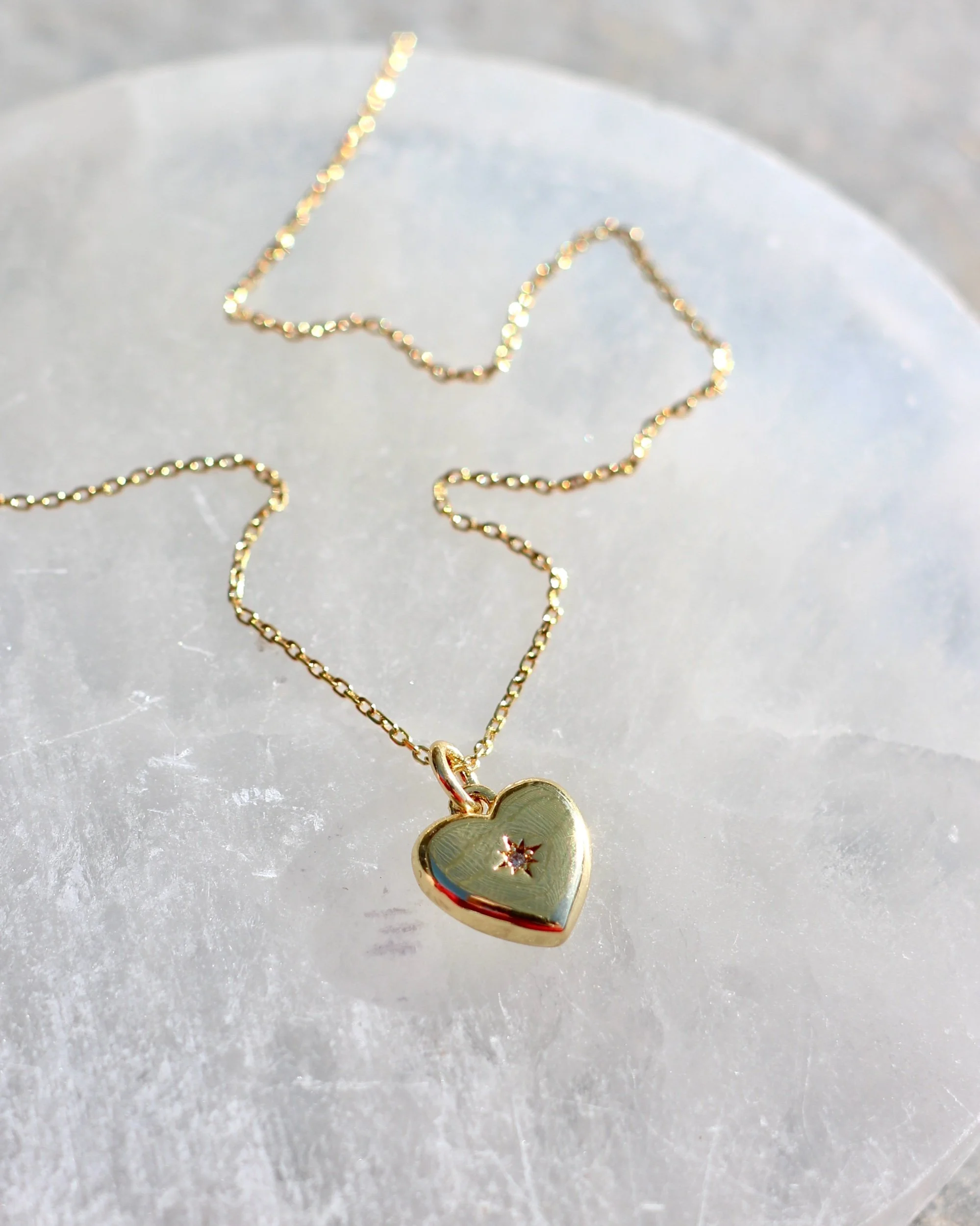 gemma necklace in gold
