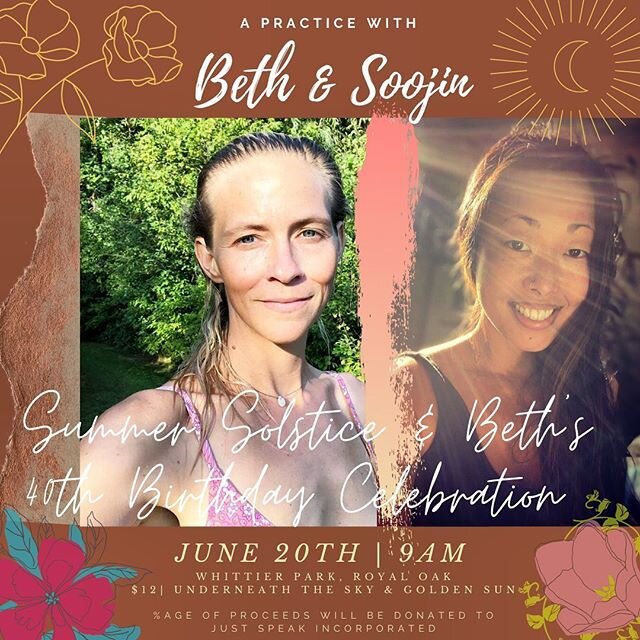 Let&rsquo;s gather together and drink in the precious air and delight in what it means to be alive. To opening our hearts, minds and shining our lights together. Join us on this very special day to celebrate the summer solstice, @bethjamesyoga&rsquo;