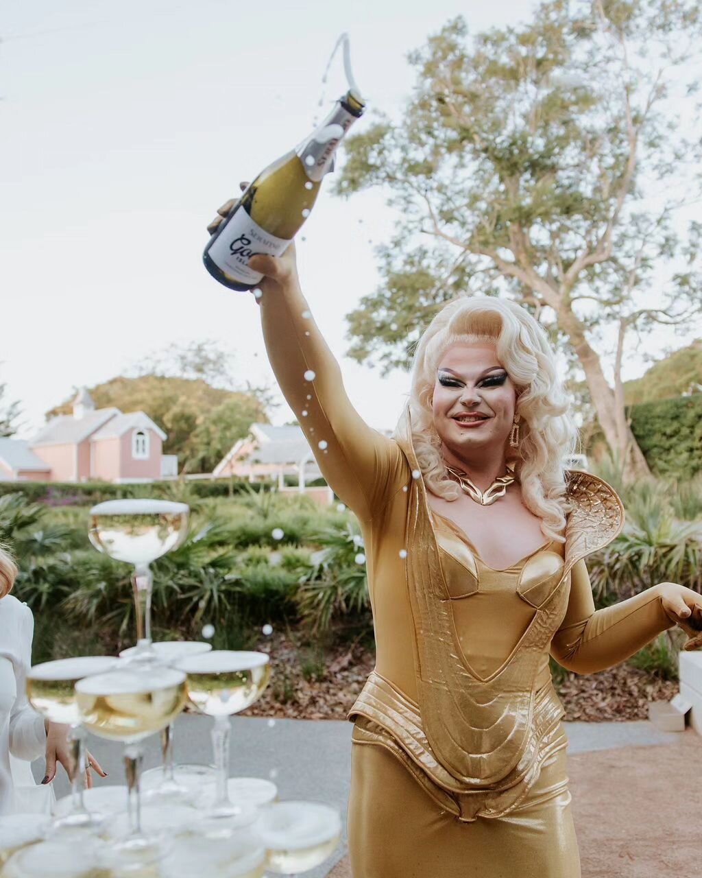 Champagne towers and drag queens!
That's my kind of party!!!!!

This was the coolest wedding celebration I have ever witnessed! What a blast!!

#weddingphotographers #wedding #updatingmyinstagramposts #Shannonsmilesphotography #Illawarraphotographers