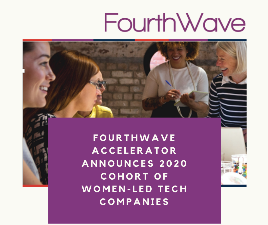 FOURTHWAVE ACCELERATOR ANNOUNCES 2020 COHORT OF WOMEN-LED TECH COMPANIES