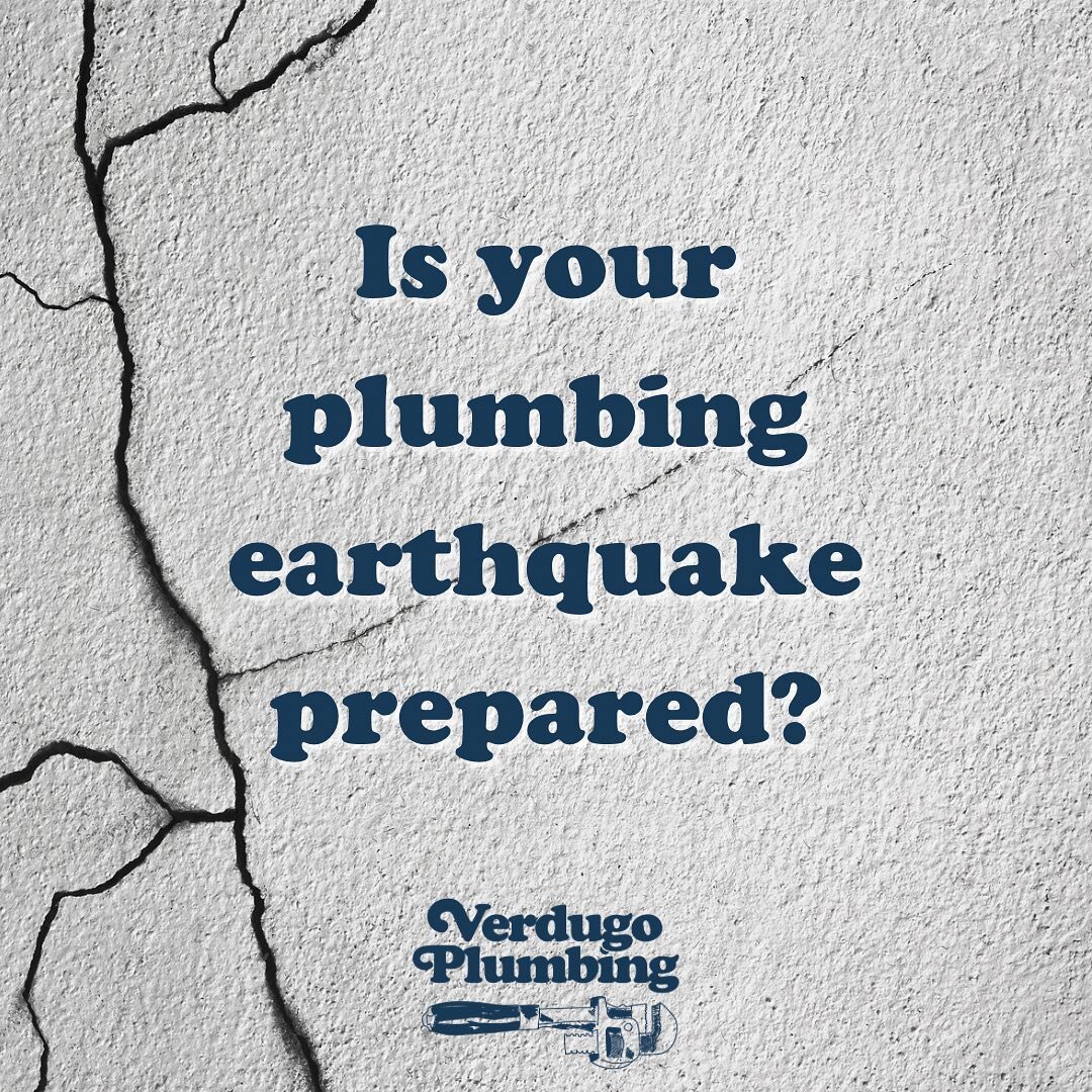 Are you prepared? Southern California has been shaken by 3 earthquakes in just the first month of 2024🏠🚰 

Explore our guide to fortify your plumbing against seismic forces in our newest blog post found under &ldquo;blog&rdquo; at www.VerdugoPlumbi