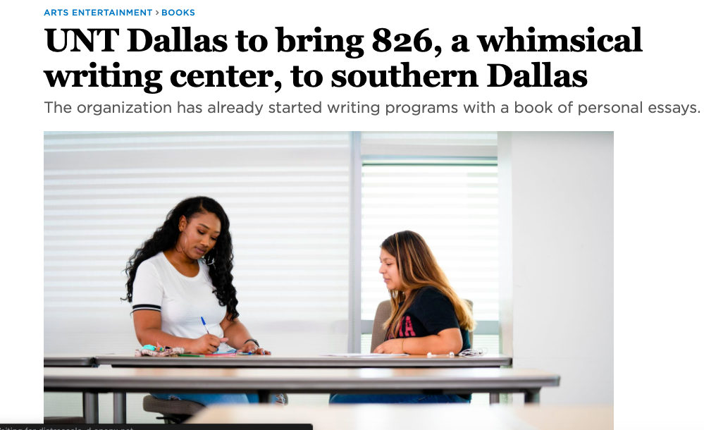 Check us out in the Dallas Morning News.