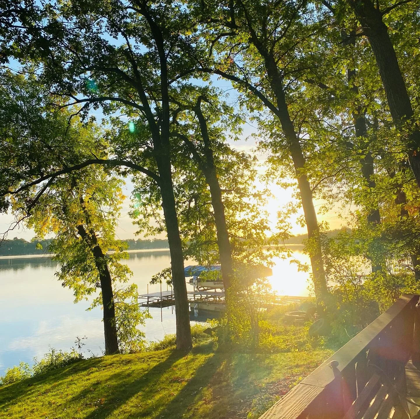 Sunrise over the lake
