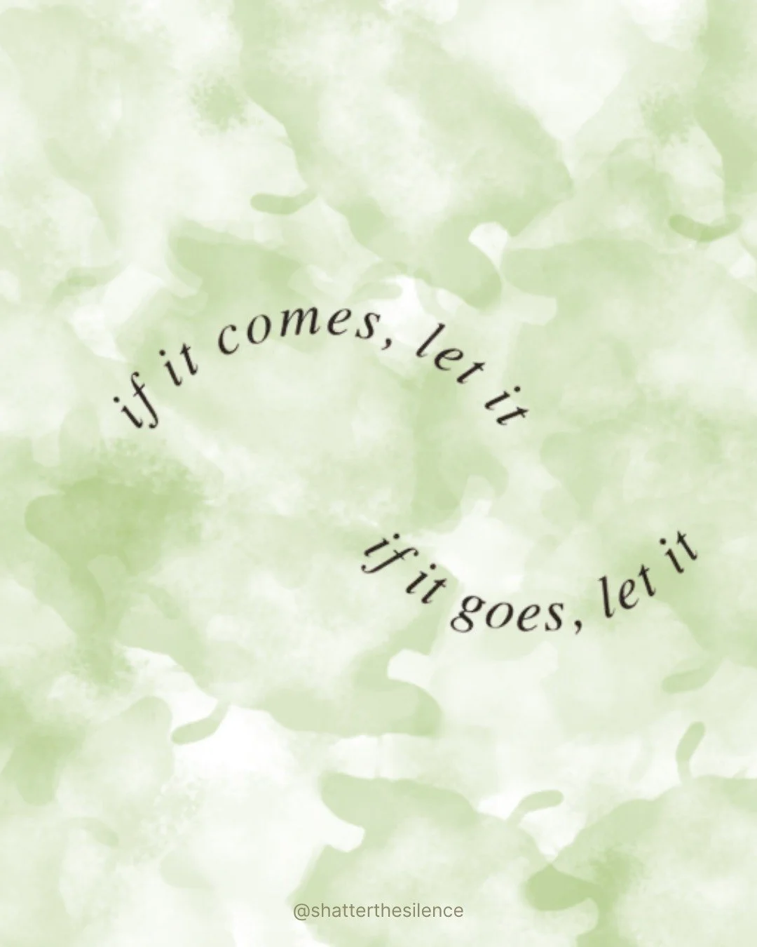 &quot;Peace is found in surrender. Not everything is meant to stay, not everything is meant to last. What&rsquo;s meant for you will come, and what isn&rsquo;t will pass. Trust the flow, release the resistance, and let life unfold.&quot;

 #MentalHea