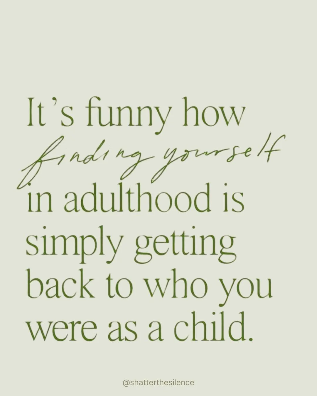 Maybe &ldquo;finding yourself&rdquo; isn&rsquo;t about becoming someone new&hellip; but remembering who you were before the world told you who to be.

 #MentalHealthAwareness #MentalHealthMatters #goodthoughts #youmatter