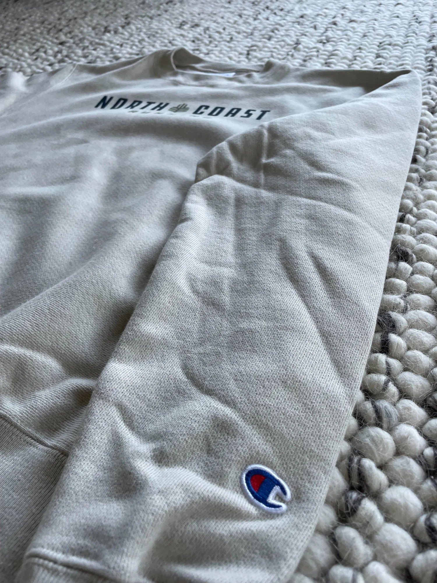 NCR x Champion Reverse Weave Crew | Sand — North Coast Running