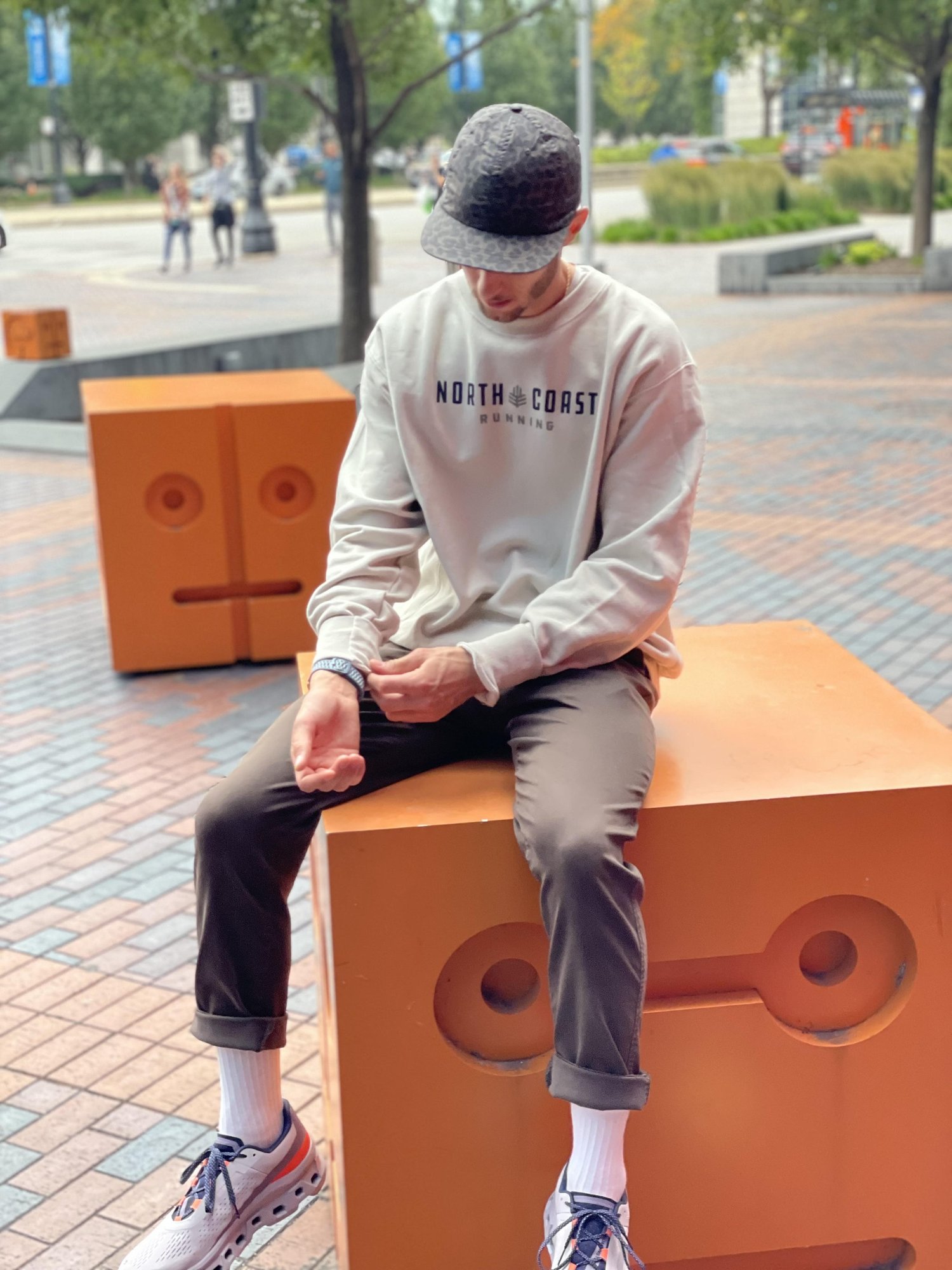 NCR x Champion Reverse Weave Crew | Sand — North Coast Running