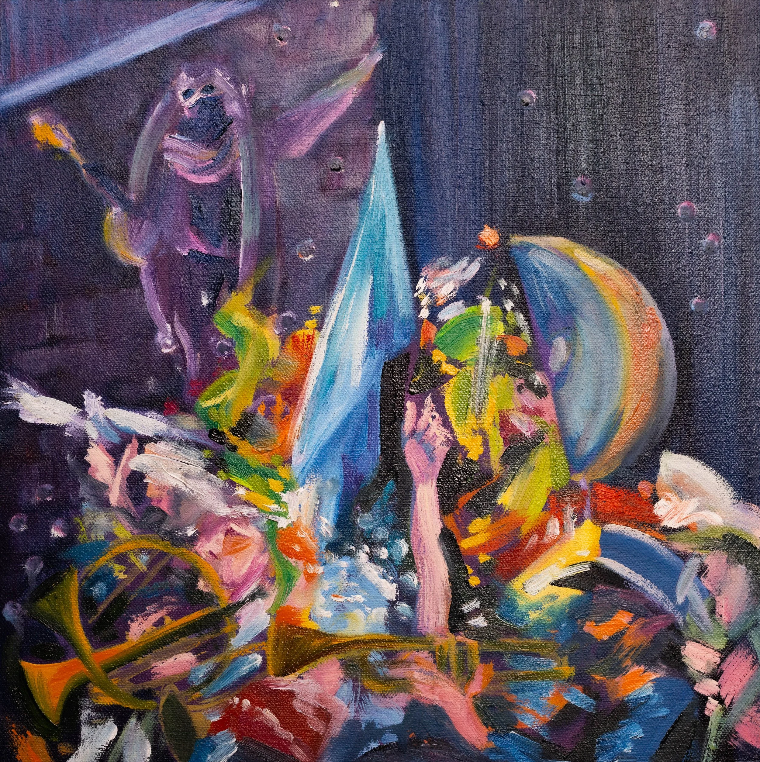 Apple of Discord, 2026, Oil on Canvas, 11'' x 11''