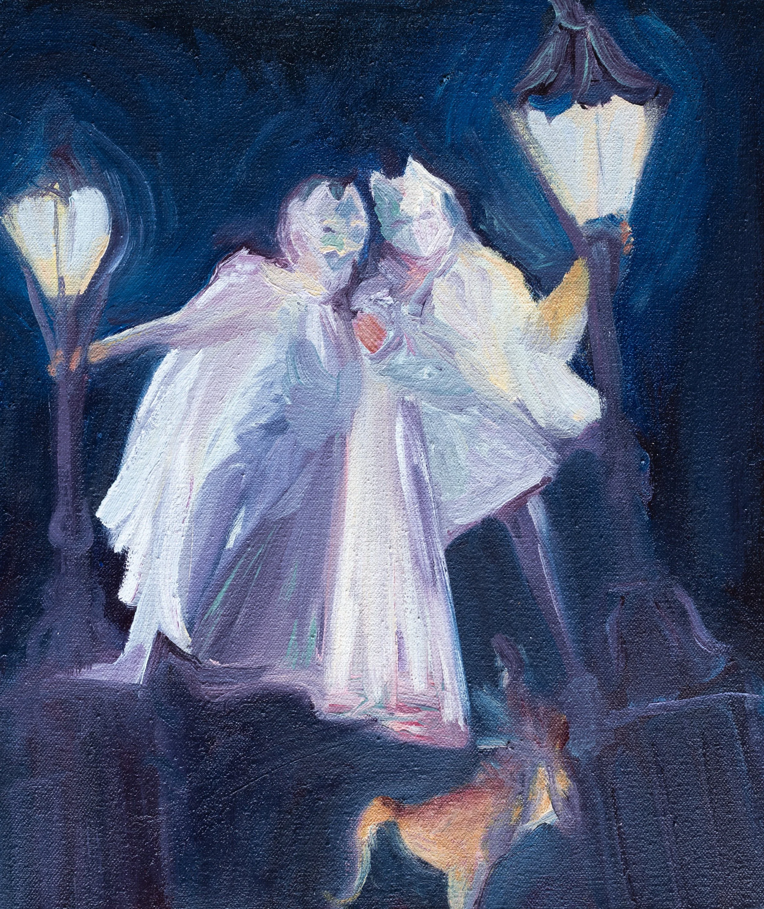 Gatekeepers, 2025, Oil on Canvas, 11'' x 13''