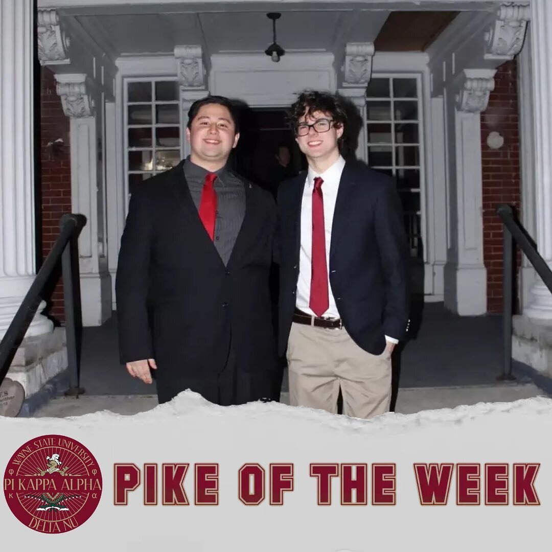 This week our Pike of the Week is @river_sars! Recently, River has put in lots of time and effort into volunteering around Detroit and helping keep our house clean! His work ethic is a great example of what we saw in our new member class and are glad