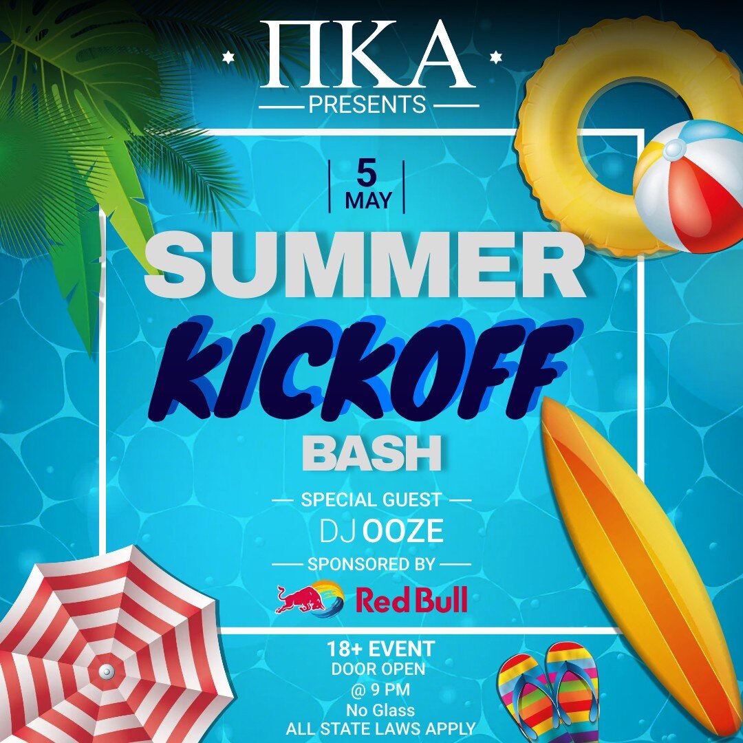 Join us this Friday to celebrate the end of the semester and kickoff the summer! This is a closed event, contact a brother to be put on the list. Doors open at 9 PM.
-18+
-Must have State ID
-No glass bottles
*All State Laws Apply*
4251 Cass Ave Detr